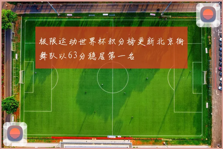 极限运动世界杯积分榜更新北京街舞队以63分稳居第一名